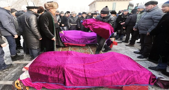تشييع جثامين ضحايا تحطم طائرة الشحن التركية في بشكيك