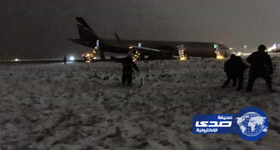 إغلاق مطار في روسيا بسبب إنزلاق طائرة على المهبط