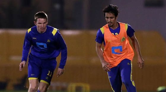 النصر يستقبل الدوليين ويستعد للفيحاء