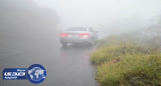 بالفيديو والصور.. الضباب والأمطار على «بني مالك» والدراسة مستمرة