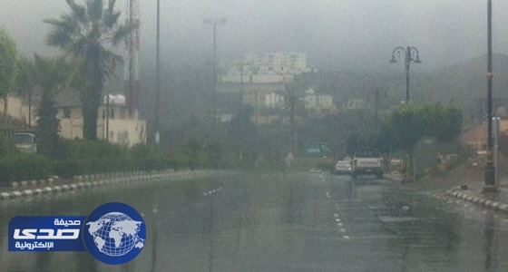 أمطار اليوم متفرقة على منطقة الباحة
