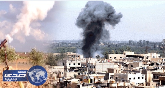 إصابة مدنيين باختناق في قصف طائرات الأسد لريف دمشق بصواريخ سامة
