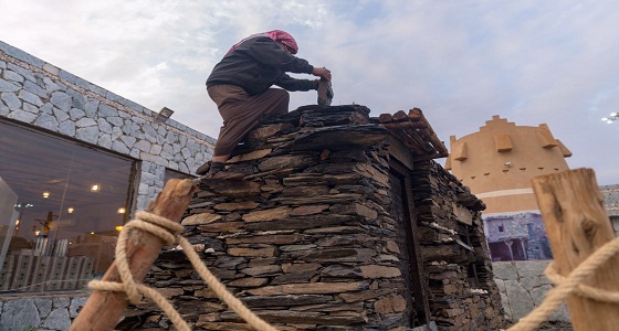 موروثات البناء في فعاليات القرية التراثية لمهرجان الجنادرية