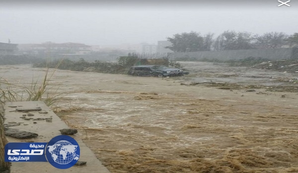 بلاغ عن فقدان شخصين جرفتهما سيولاً بابها