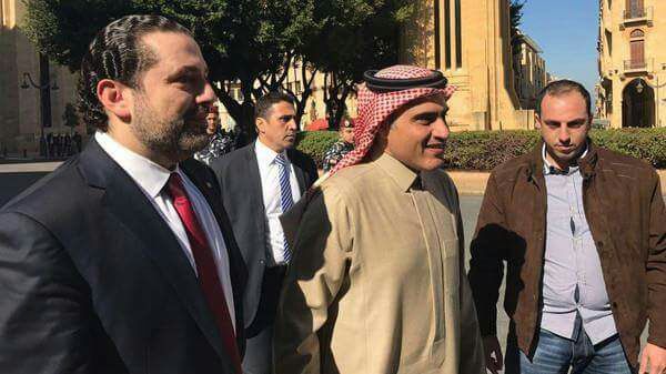 بالصور ..السبهان يتجول في وسط بيروت في طريقه لمجلس النواب اللبناني