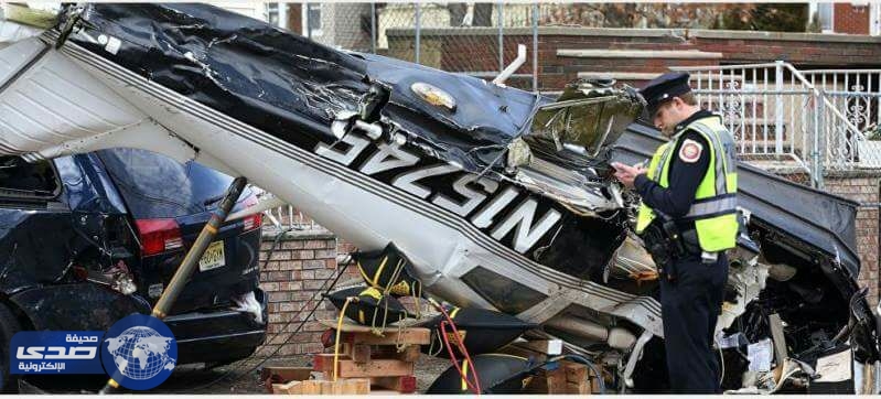 بالفيديو.. سقوط طائرة وسط شارع بولاية نيوجيرسي الأمريكية