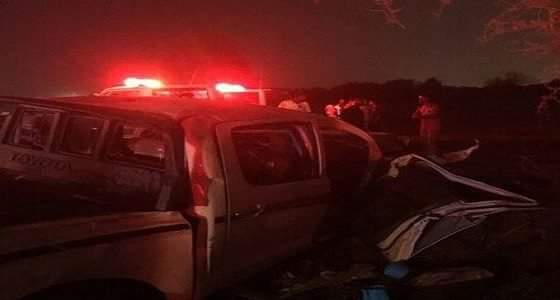 إصابة 20 شخصا بينهم أطفال اثر تصادم ثلاث مركبات بطريق العريش – صبيا