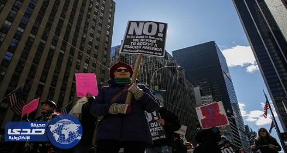 تظاهرة في نيويورك دعمًا للصحافة ضد ترامب