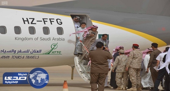 بالصور.. مطار عرعر يستقبل أولى رحلات شركة «نسما للطيران»