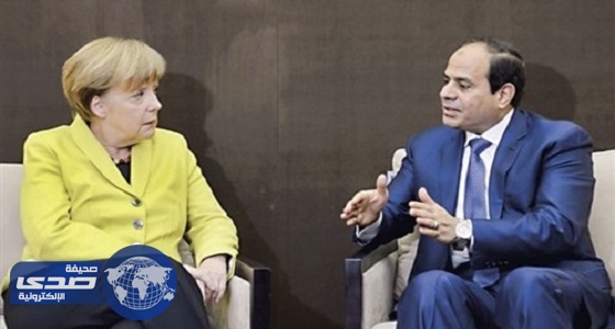 الرئيس المصري يعقد جلسة مباحثات ثنائية مع المستشارة الألمانية بقصر الاتحادية