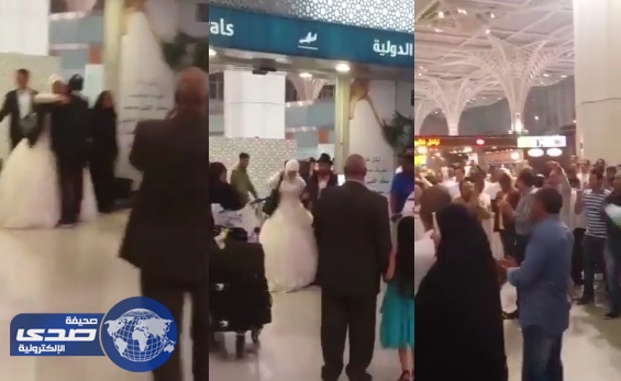 بالفيديو.. القبض على عريس مصري ارتكب أفعالًا مخالفة بمطار المدينة