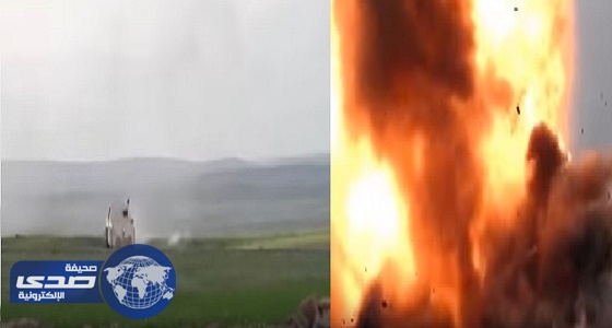 بالفيديو.. تدمير مدرعة داعشية بالموصل بقذيفة مضادة للطائرات