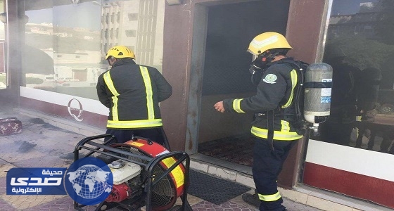 الدفاع المدنى: إخماد حريق بأحد مقاهى الحاوية