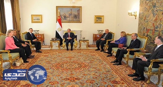 الرئيس المصري يلتقي وفدا من أعضاء مجلس النواب الأمريكي