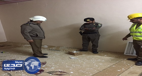 سقوط جزئي لسقف منزل فى بني حسن