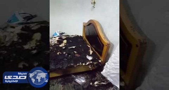 بالفيديو.. مواطن يحذر من انفجار الهواتف بعد احتراق غرفته