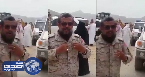 مقطع فيديو يظهر مواطنًا بالزي العسكري يتضرر من إزالة منزله