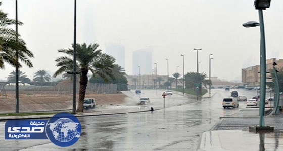 الأرصاد: هطول أمطار رعدية مسبوقة بنشاط للرياح على عدد من المناطق