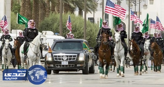 بالصور.. «الخيول والخويا» علي رأس مراسم استقبال ترامب