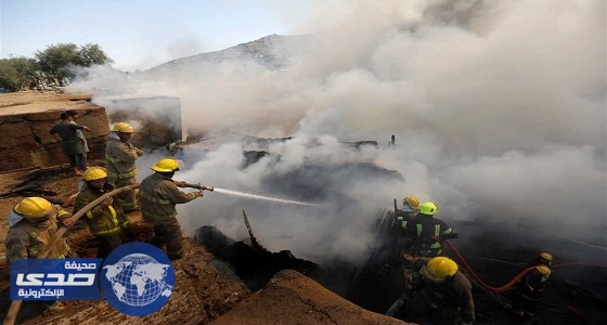 حريق هائل يلتهم 75 منزلا في إقليم نانجارهار بشرق أفغانستان