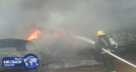 «مدني جدة» يخمد حريق منطقة التشليح