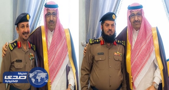 أمير منطقة الباحة يقلد اللواء الدليوي والعميد العمري رتبتيهما الجديدة