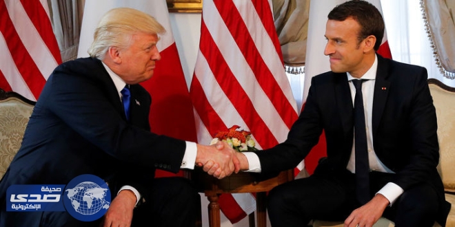 بالفيديو.. ماكرون يكشف سر مصافحته الحارة لترامب
