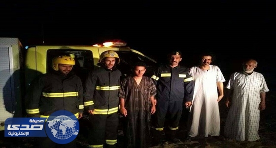 انقاذ شاب علق بأحد الجبال شرق الليث