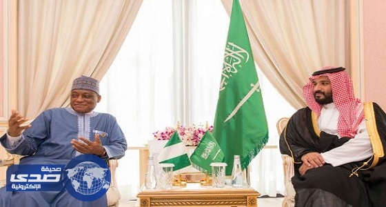 ولي ولي العهد يستعرض مع وزير الدفاع النيجيري العلاقات الثنائية