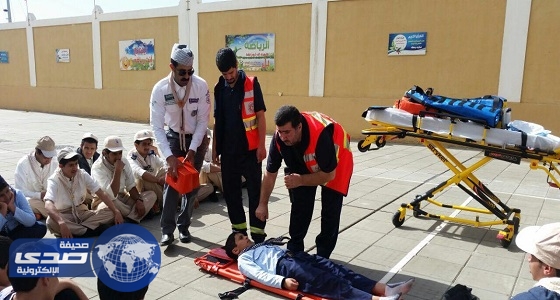 الهلال الأحمر بالباحة يُنفذ «مبادئ الخدمات الطبية الاسعافية»