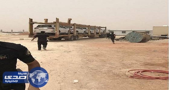 أمن الرياض يلقي القبض على ” لصوص ” شاحنة ” السيارات الفارهة “