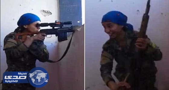 بالفيديو.. أغرب رد من قناصة كردية نجت من رصاص «داعش» بالرقة