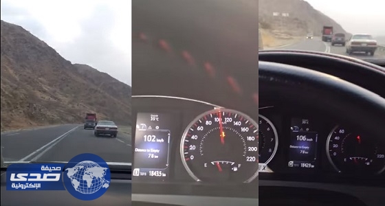 بالفيديو.. متهور يقود شاحنة بسرعة عالية على طريق محايل عسير