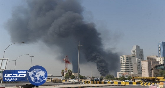 بالفيديو.. اندلاع حريق هائل في المنطقة الصناعية بالكويت