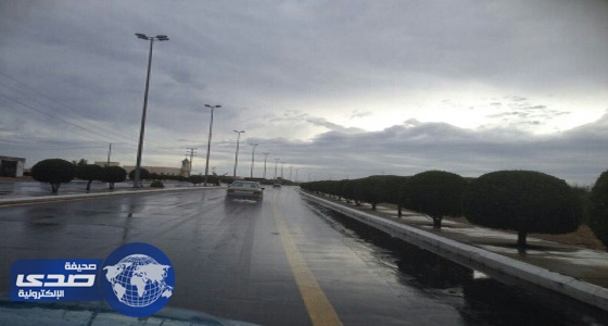 أمطار على منطقة تبوك