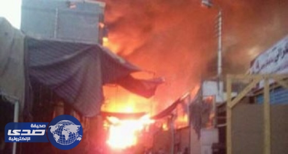 إصابة 9 مجندين مصريين باختناق في حريق السوق التجاري بإدفو