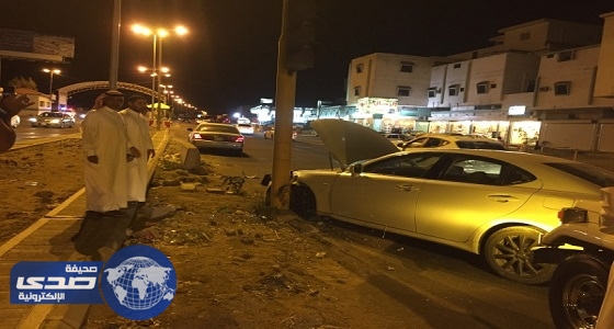 إصابة 5 مواطنين في حادث تصادم على طريق الجنوب بالطائف