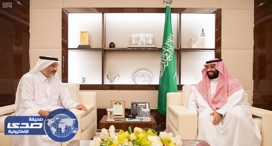 نائب خادم الحرمين يستقبل عبدالله بن علي آل ثاني