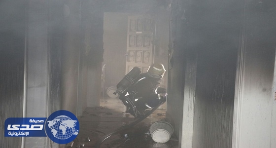 بالصور.. حريق في مبنى حجاج الهند بمكة
