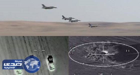 القوات الجوية المصرية تدمر 9 سيارات دفع رباعى محملة بالأسلحة