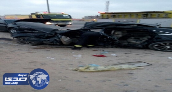 بالصور.. مصرع وإصابة 10 مواطنين في حادث تصادم بجدة