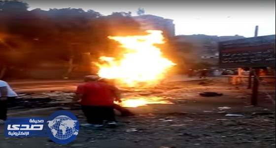 ⁠⁠⁠⁠⁠بالفيديو.. انفجار ضخم في الهرم