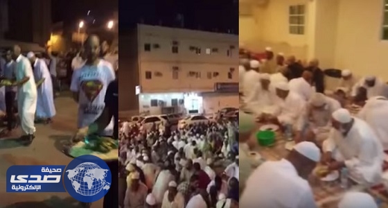 بالفيديو.. أهالي مكة يقيمون عزائم عشاء لضيوف الرحمن
