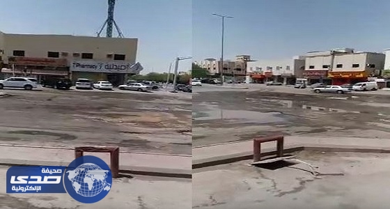 بالفيديو.. تسرب مياه يغرق شارعا ويحاصر سكان حي الزهرة