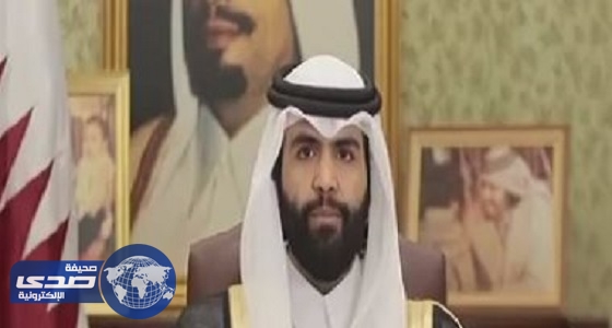 الشيخ سلطان بن سحيم يلقي خطابا للشعب القطري
