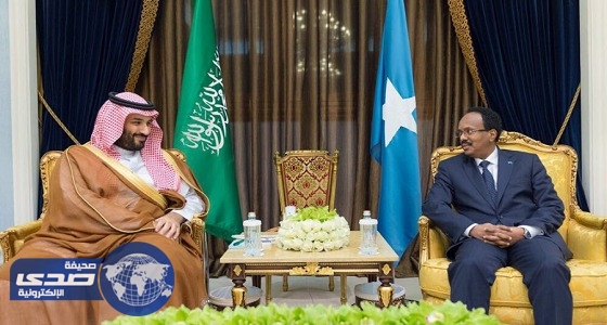 ولي العهد يستعرض مع رئيس الصومال مستجدات المنطقة