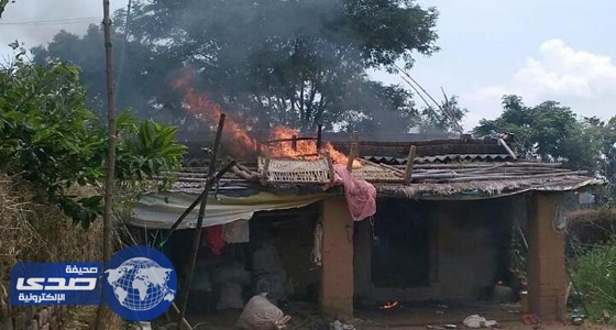 إرهابيون هندوس يحرقون 3 منازل لمسلم لذبح أُضحيته من ” البقر “