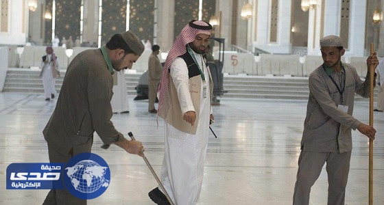 تحديث معدات مشروع النظافة بالمسجد الحرام