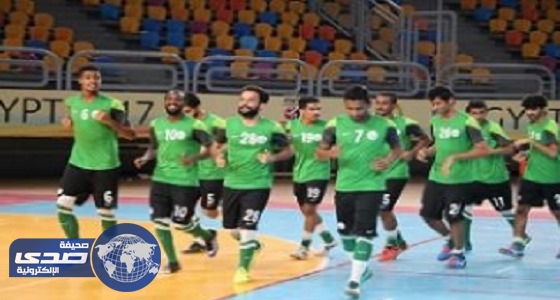 ⁠⁠⁠⁠⁠أخضر الصالات ينهي استعداداته لمواجهة المنتخب المصري