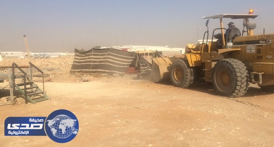 بالصور.. استمرار حملة بلدية الروضة على أحياء شرق الرياض